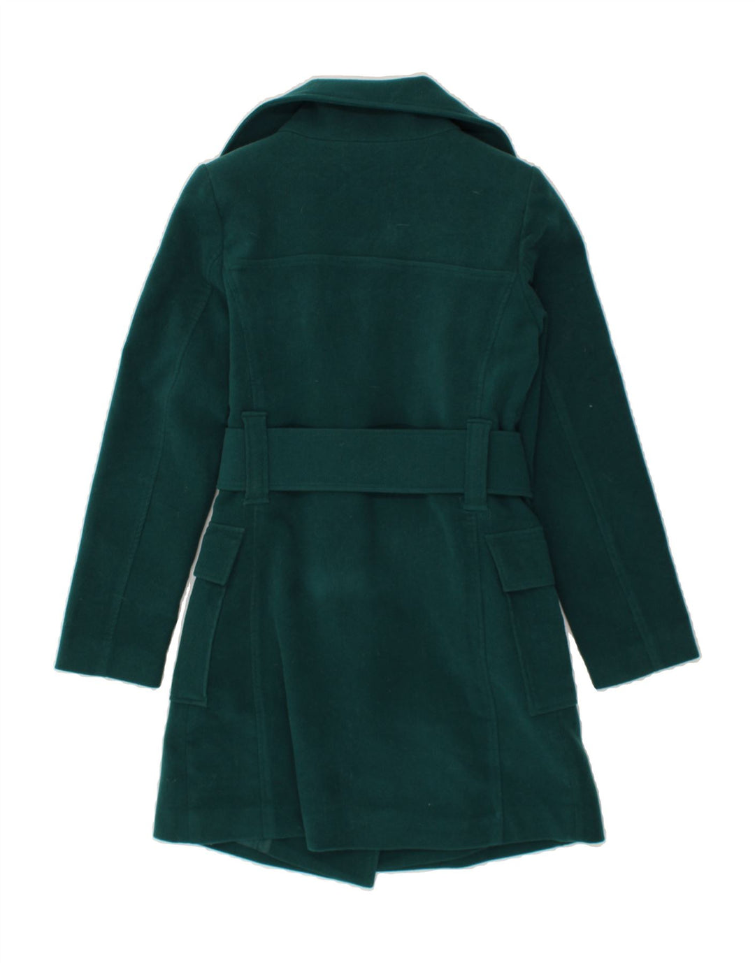 BUFFALO Womens Double Breasted Coat UK 8 Small Green Polyester Vintage Buffalo and Second-Hand Buffalo from Messina Hembry 