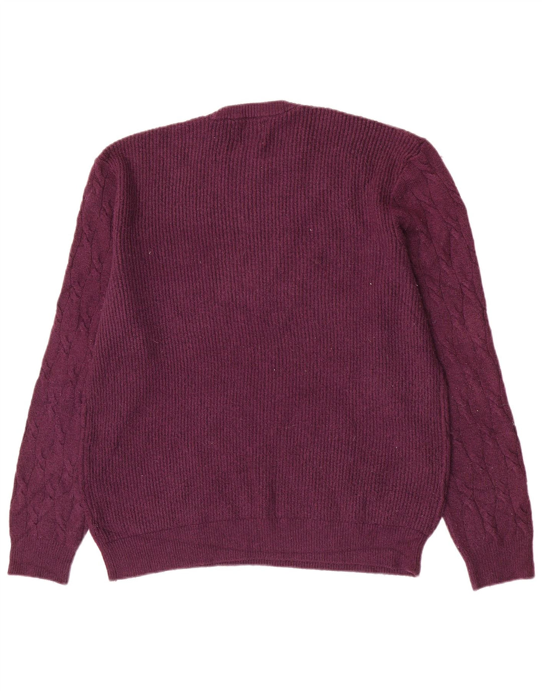 Marks & Spencer Herre sweater med rund hals XL Lilla polyamid
