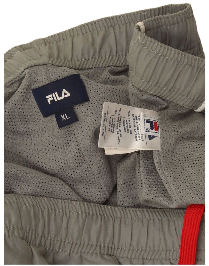 Fila Herre Grafisk Capri træningsdragt Bukser XL Grå Polyester