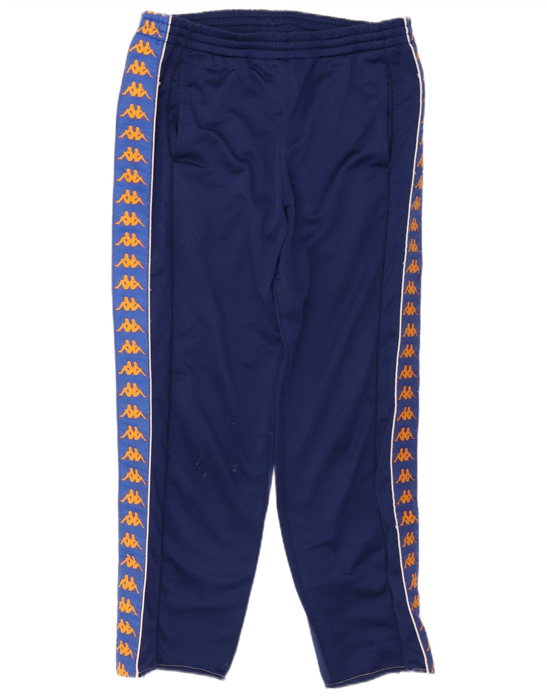 KAPPA Grafisk træningsdragt bukser til mænd Small Navy Blue Colourblock