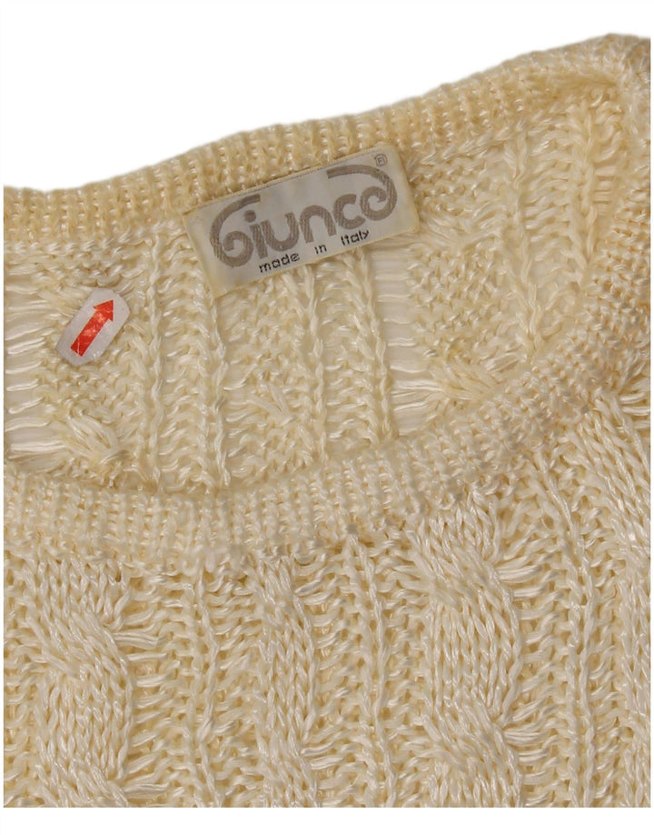 Giunco Dame sweater med rund hals DK 14 Medium Off White