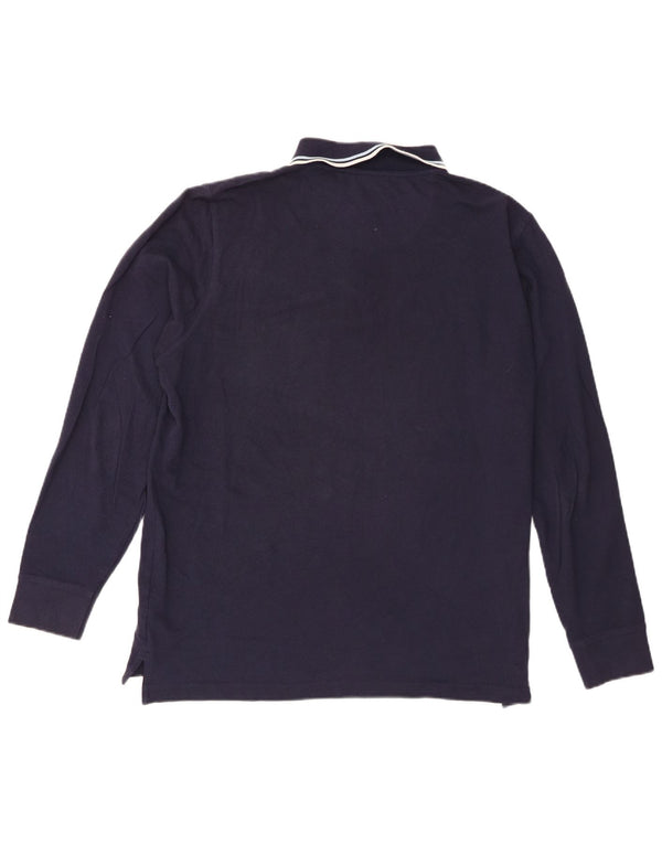 Pierre Cardin Herre langærmet Regular Fit Polo Shirt Large Navy Blue