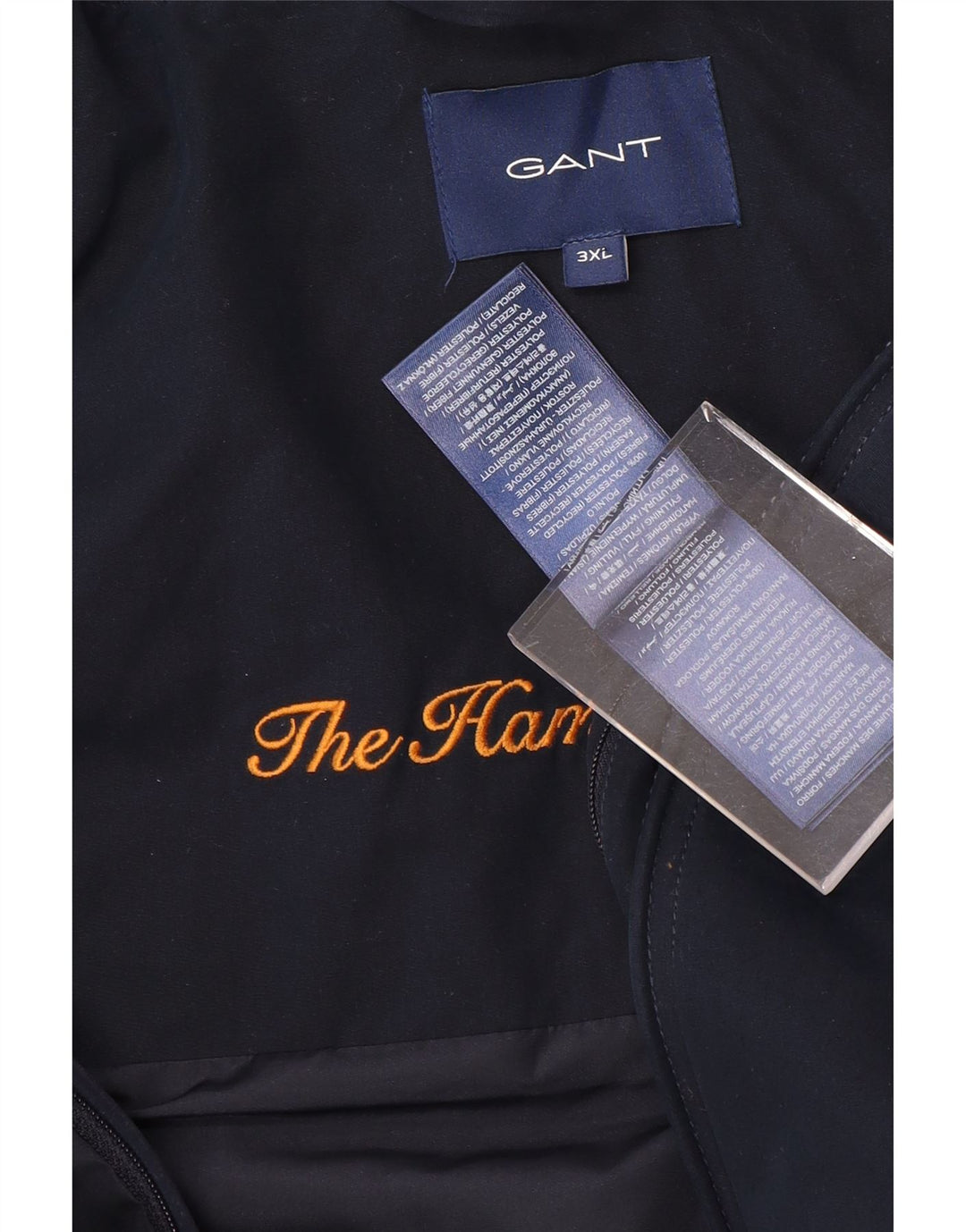 GANT Bomberjakke til mænd UK 46 3XL Navy Blue Polyester