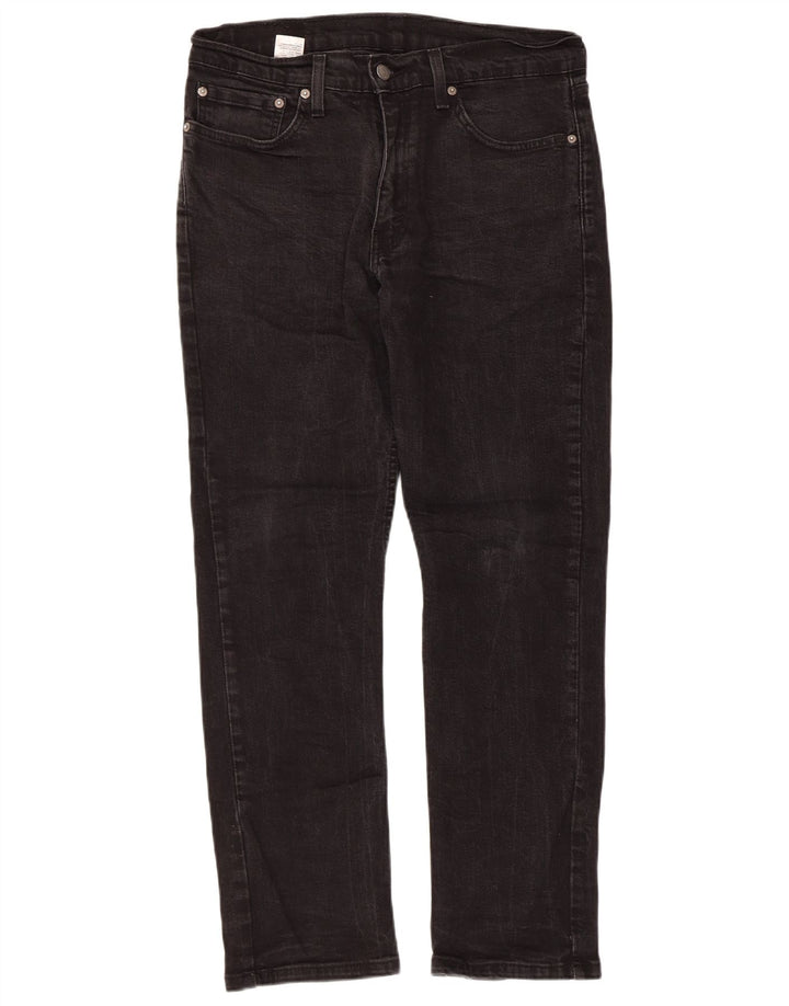 Levi's Slim Jeans til mænd W34 L30 sort bomuld