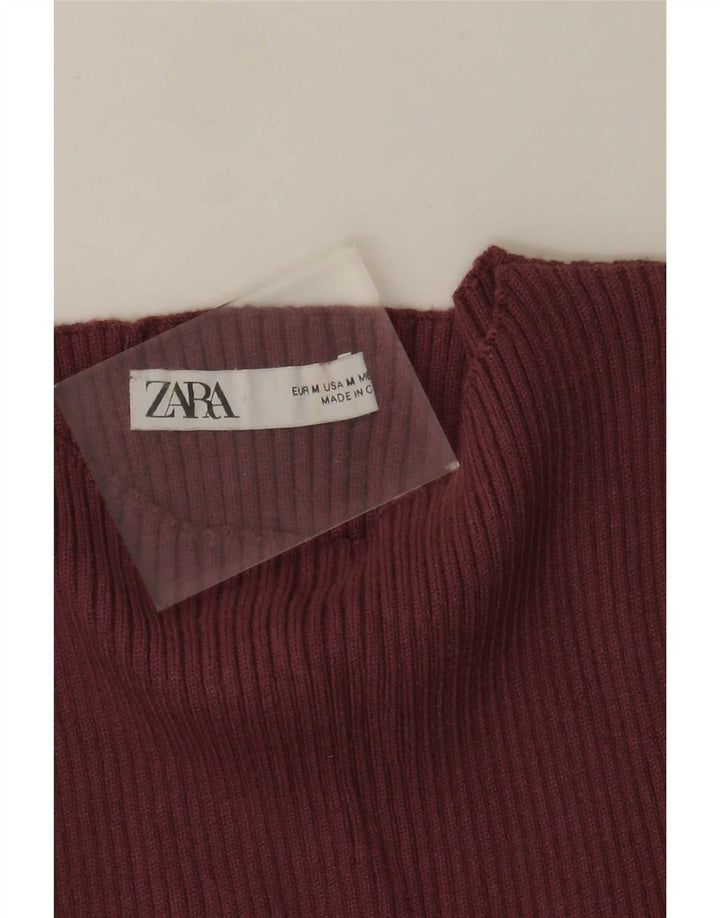 Zara Dame Top Langærmet UK 12 Medium Pink