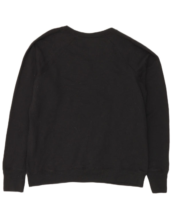 CHAMPION Dame Oversized Grafisk Sweatshirt Jumper UK 18 XL Sort