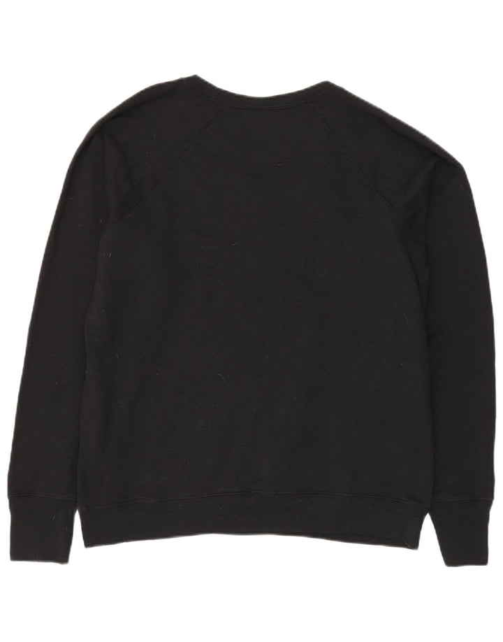 CHAMPION Dame Oversized Grafisk Sweatshirt Jumper UK 18 XL Sort