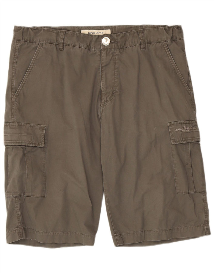 Rifle Herre Cargo Shorts W38 XL Grå Bomuld
