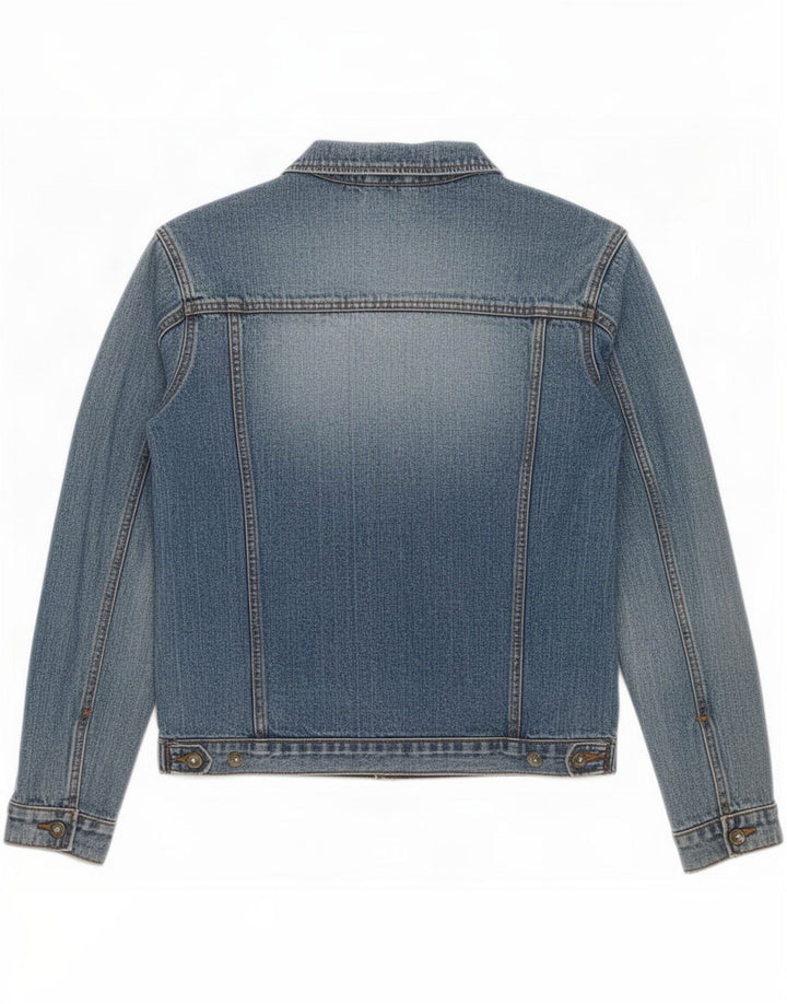 Eddie Bauer Dame denimjakke UK 14 Medium Blue Cotton