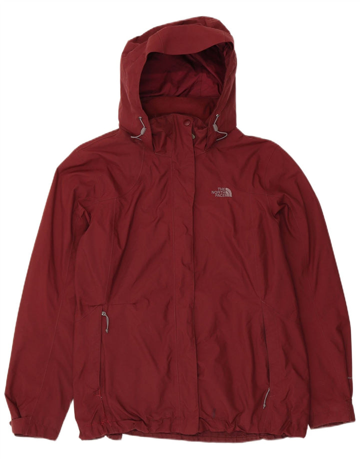 THE NORTH FACE Dame oversized hætte regnjakke UK 18 XL rødbrun nylon