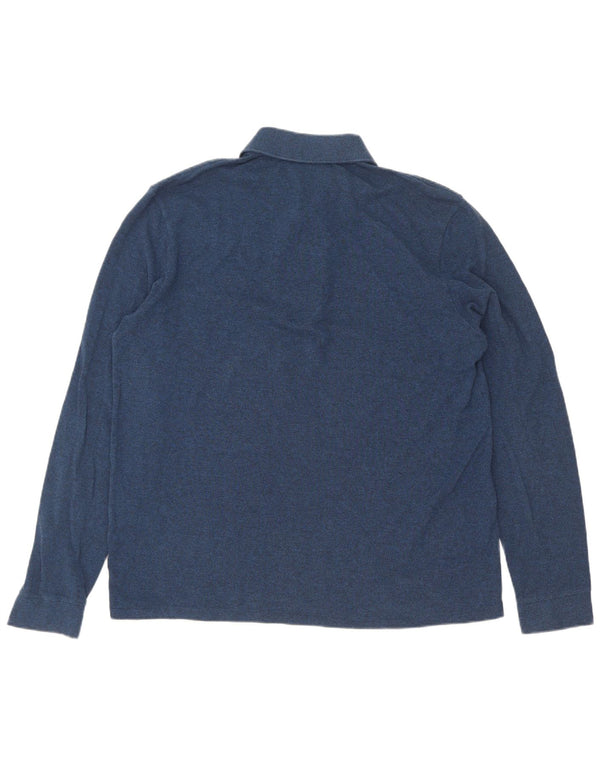 Lacoste Langærmet Polo Shirt til mænd Størrelse 5 Large Navy Blue Flecked