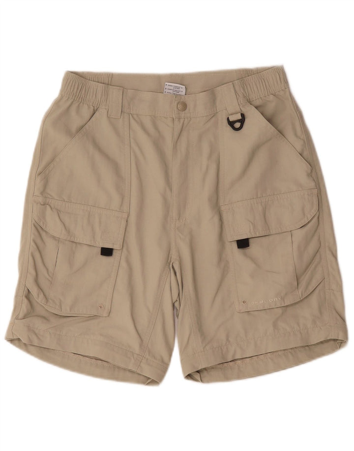 Columbia Herre Omni Dry Cargo Shorts Små W29 Beige Nylon
