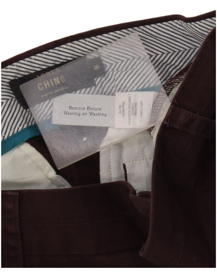 J. CREW Chino Shorts til kvinder US 8 Medium W32 Brun Bomuld