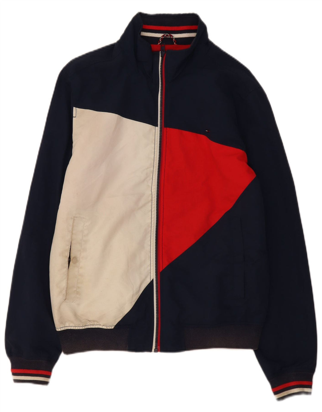 Tommy Hilfiger Herre træningsdragt Top jakke Medium Navy Blue Colourblock