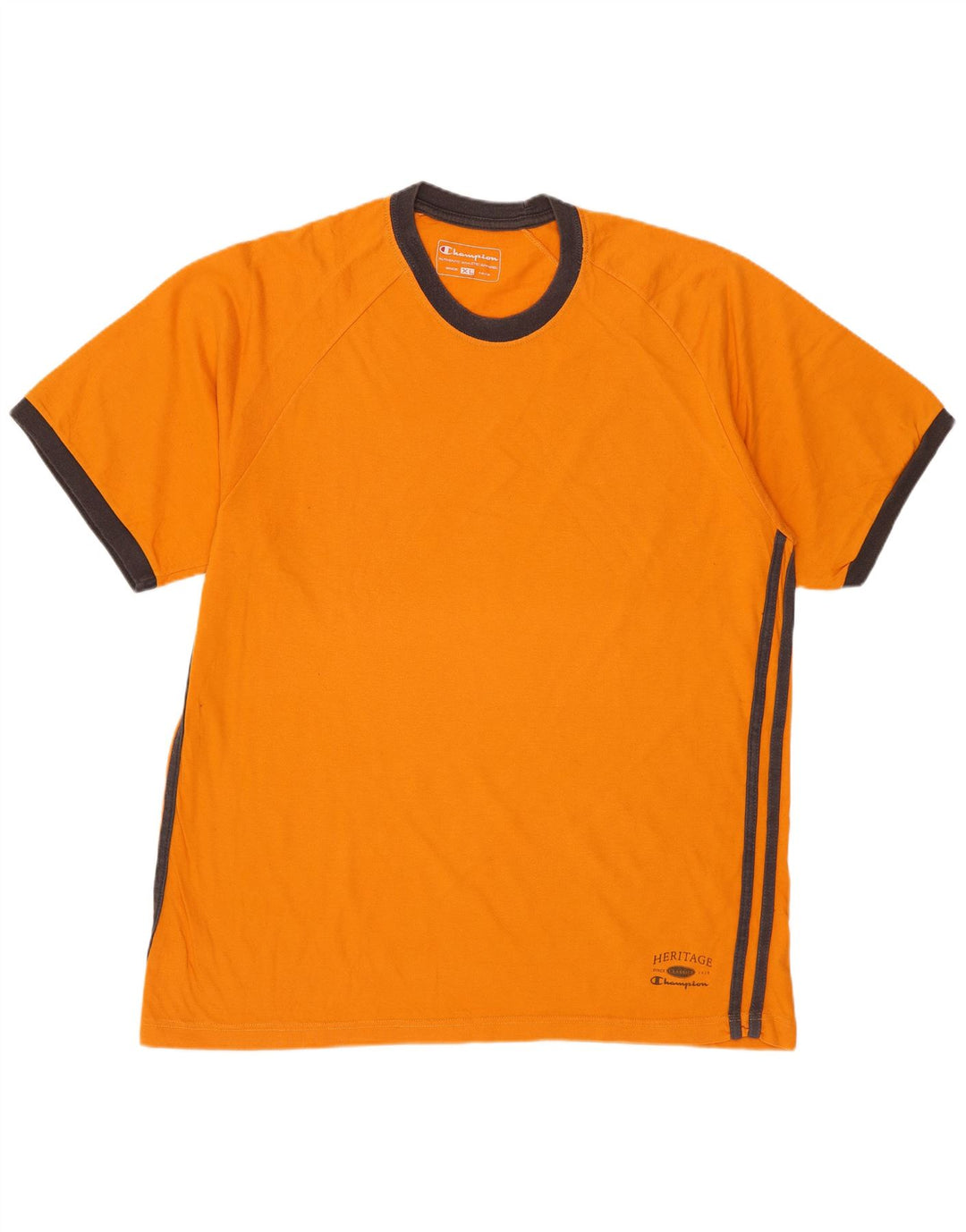 CHAMPION Heritage Classics T-Shirt Top XL Orange Bomuld