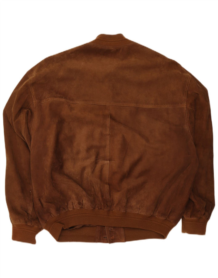 Vintage herre ruskind bomberjakke UK 42 XL Brun