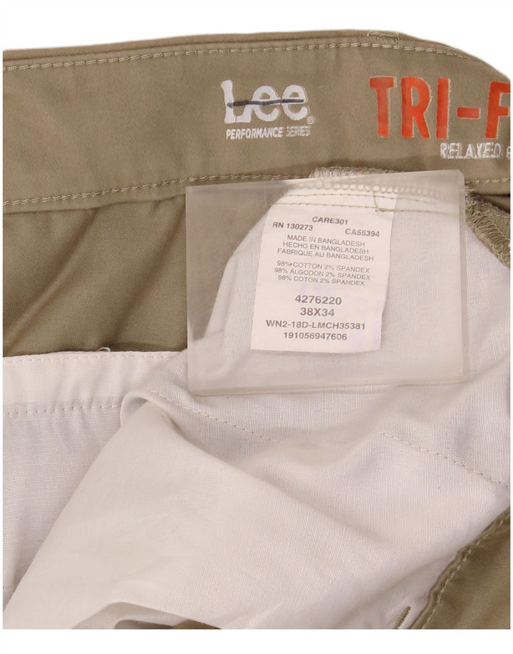 Lee Herre Relaxed Fit Chino Bukser W38 L34 Beige Bomuld