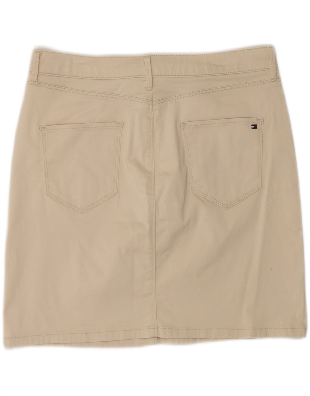 TOMMY HILFIGER Womens Mini Skirt US 8 Medium W30  Beige Cotton