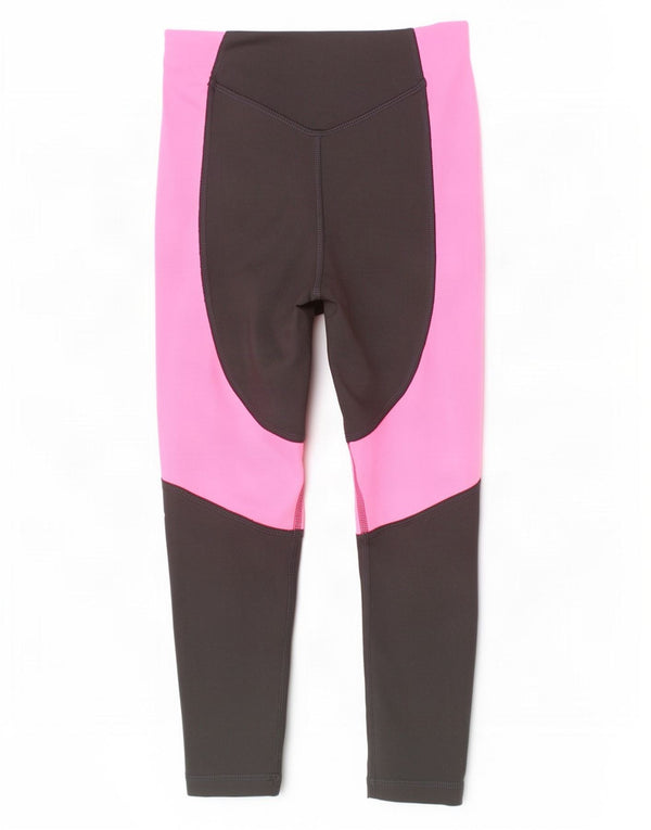 Puma Girls Grafiske Capri Leggings 7-8 år Sort Colourblock Polyester