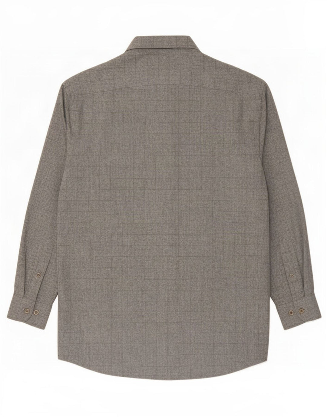 Massimo Dutti Herre høj skjorte str. 42 Large Grå ternet viskose