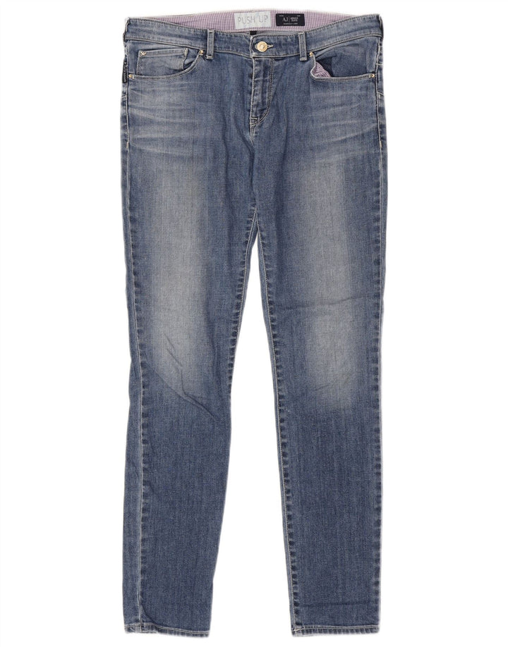 ARMANI Dame Skinny Jeans W30 L30 Blå Bomuld