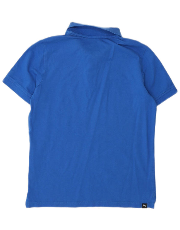 Puma Boys Polo Shirt 11-12 Years Blue Sports