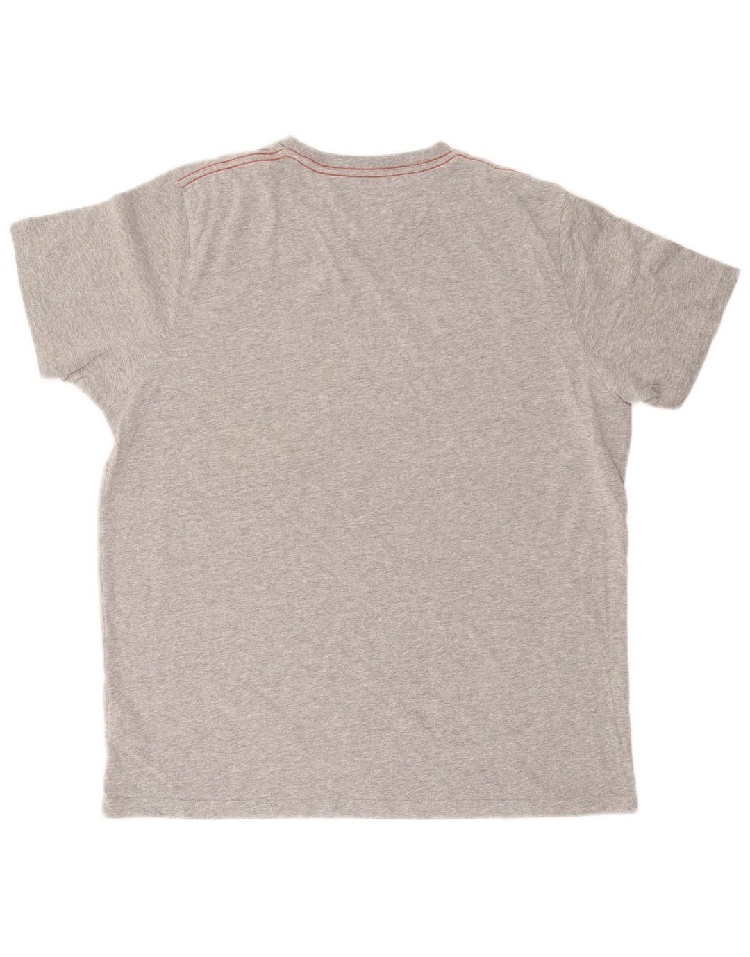 WEIRD FISH Herre Grafisk T-Shirt Top Stor Grå Bomuld