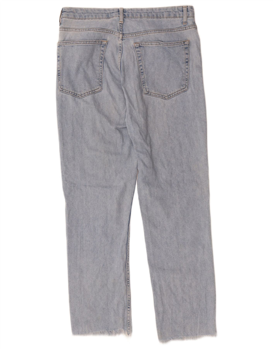 Topshop Dame Straight Jeans W32 L27 Blå Bomuld