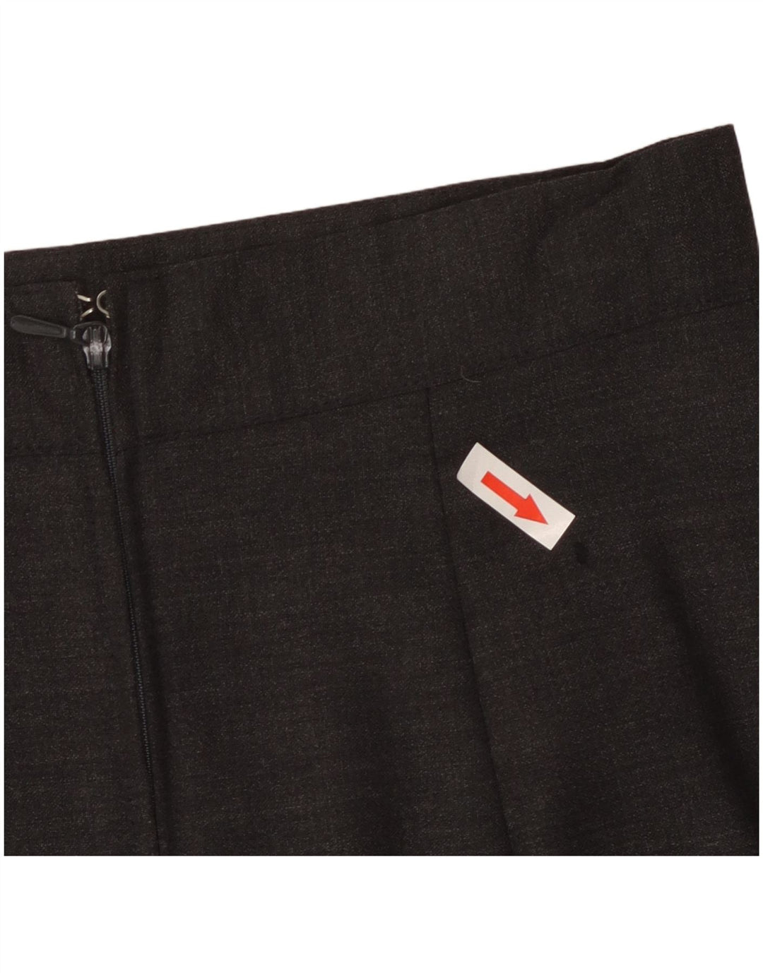 Benetton Womens High Waist Pencil Skirt IT 40 Small W24 Grey Acetate