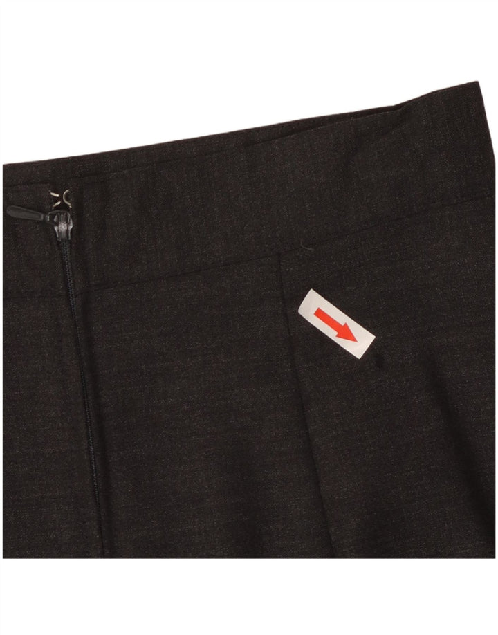 Benetton Womens High Waist Pencil Skirt IT 40 Small W24 Grey Acetate