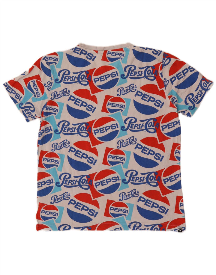 Puma Herre grafisk T-shirt Top Medium Hvid Bomuld