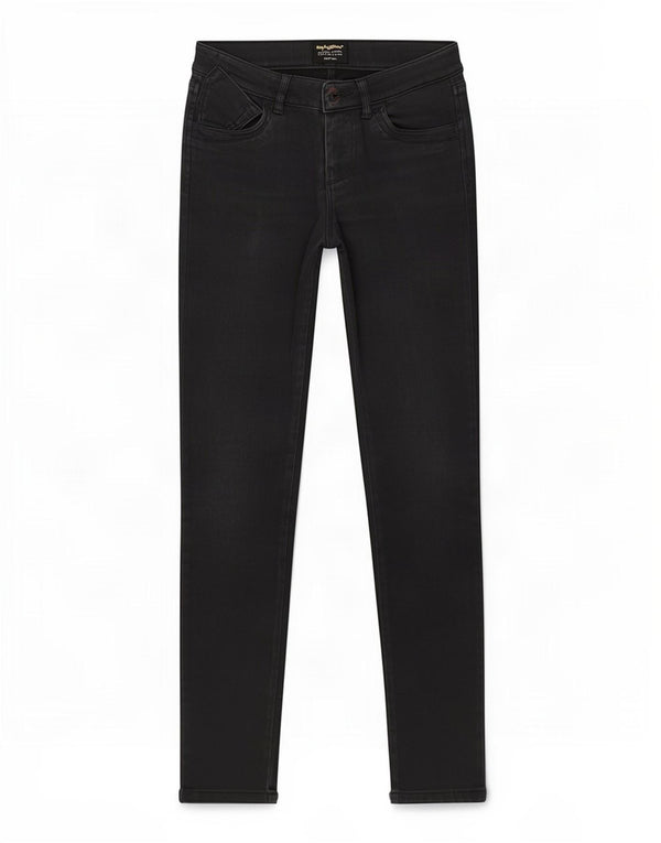 Refrigiwear Womens Slim Jeans W26 L30 Black Cotton