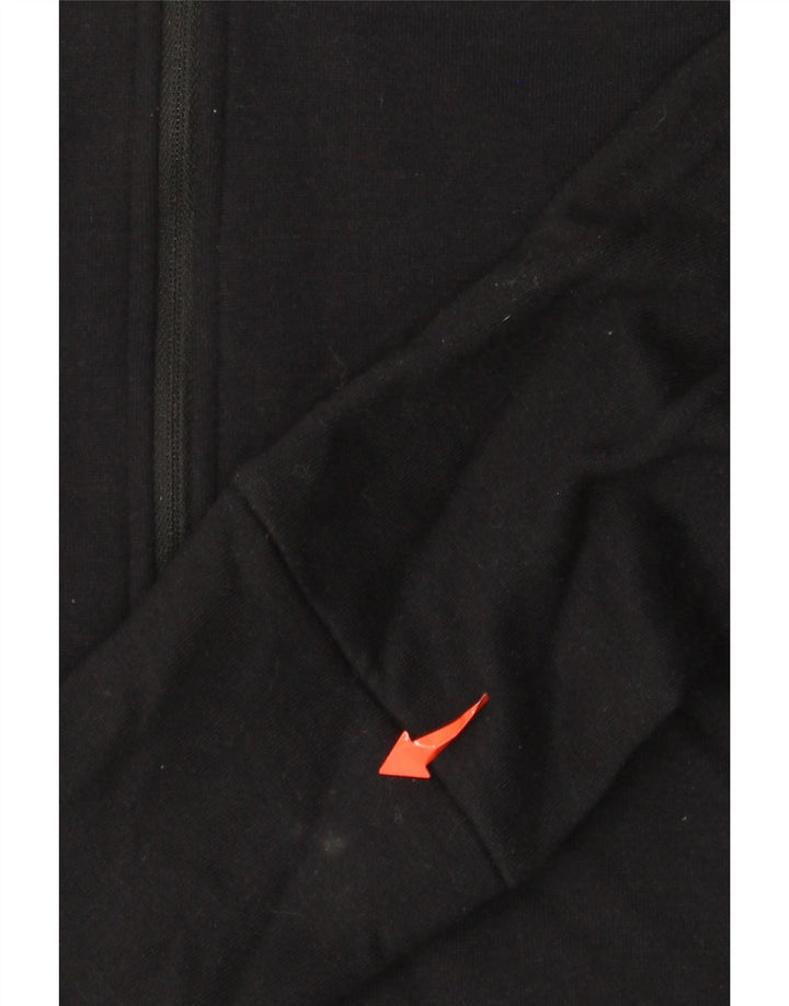 NIKE Dame Dri Fit Oversized hættetrøje Sweater med lynlås UK 10 Lille Sort