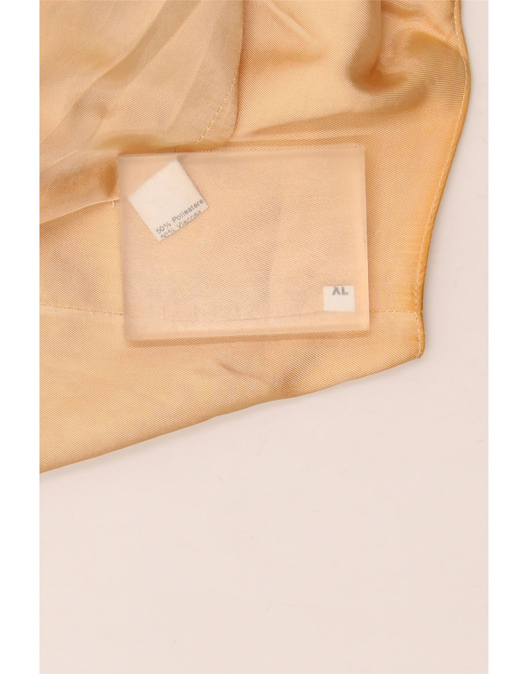 Vintage damevest UK 18 XL Beige geometrisk polyester