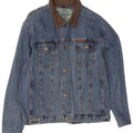Atlas For Mænd Herre Denim Jacket UK 40 Large Blue Cotton