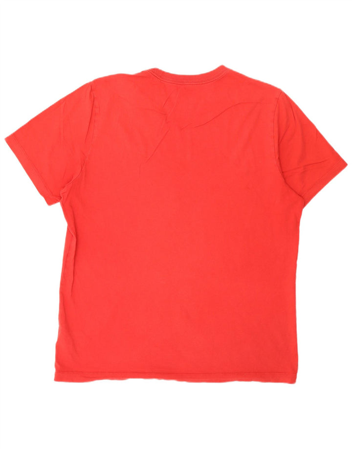 Nike T-shirt top til mænd, stor rød bomuld