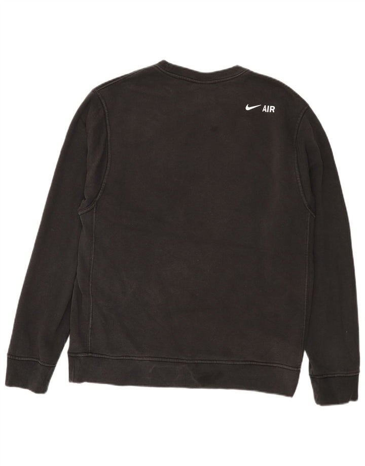 Nike grafisk sweatshirt til mænd, lille sort bomuld