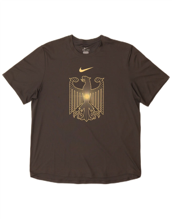 Nike Herre Tyskland Grafisk T-Shirt Top Stor Grå