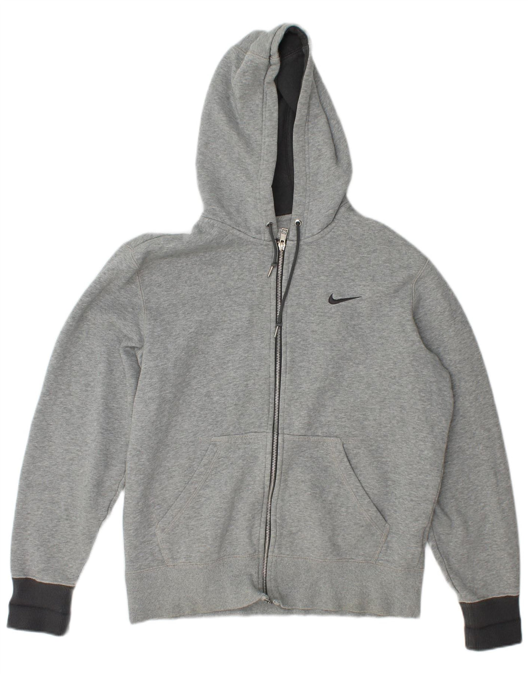 Nike hættetrøje med lynlås til mænd Medium Grey Flecked Bomuld
