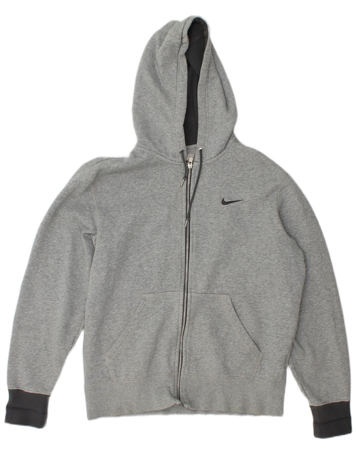 Nike hættetrøje med lynlås til mænd Medium Grey Flecked Bomuld
