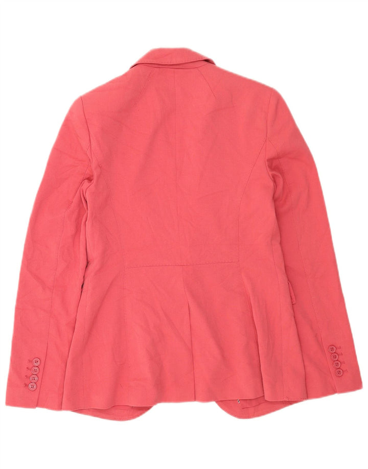 Marks & Spencer Dame 1-knaps blazerjakke UK 8 Small Pink Polyester