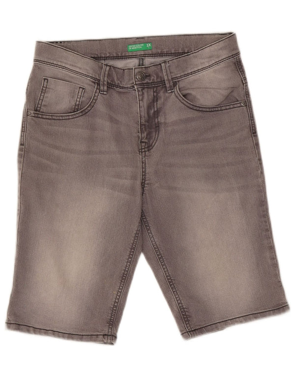 Benetton Boys denimshorts 13-14 år 3XL W29 Grå Bomuld