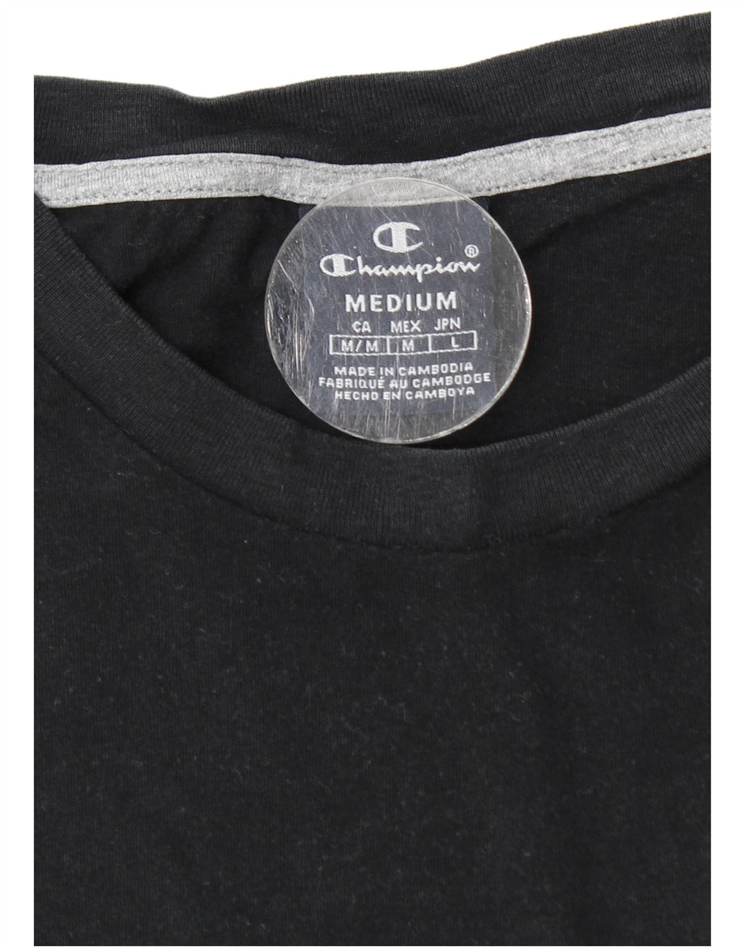 Champion Herre Grafisk Top Langærmet Medium Sort