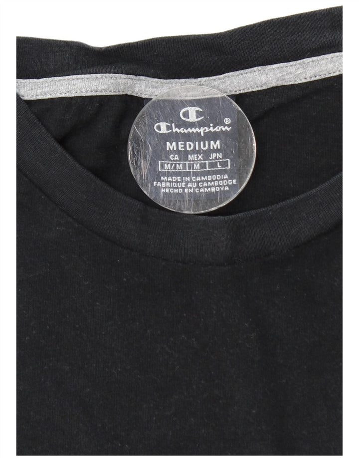 Champion Herre Grafisk Top Langærmet Medium Sort