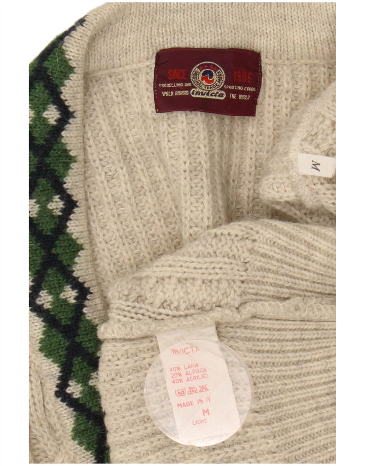 Invicta Herre Loose Fit Cardigan Sweater Medium Grey Uld