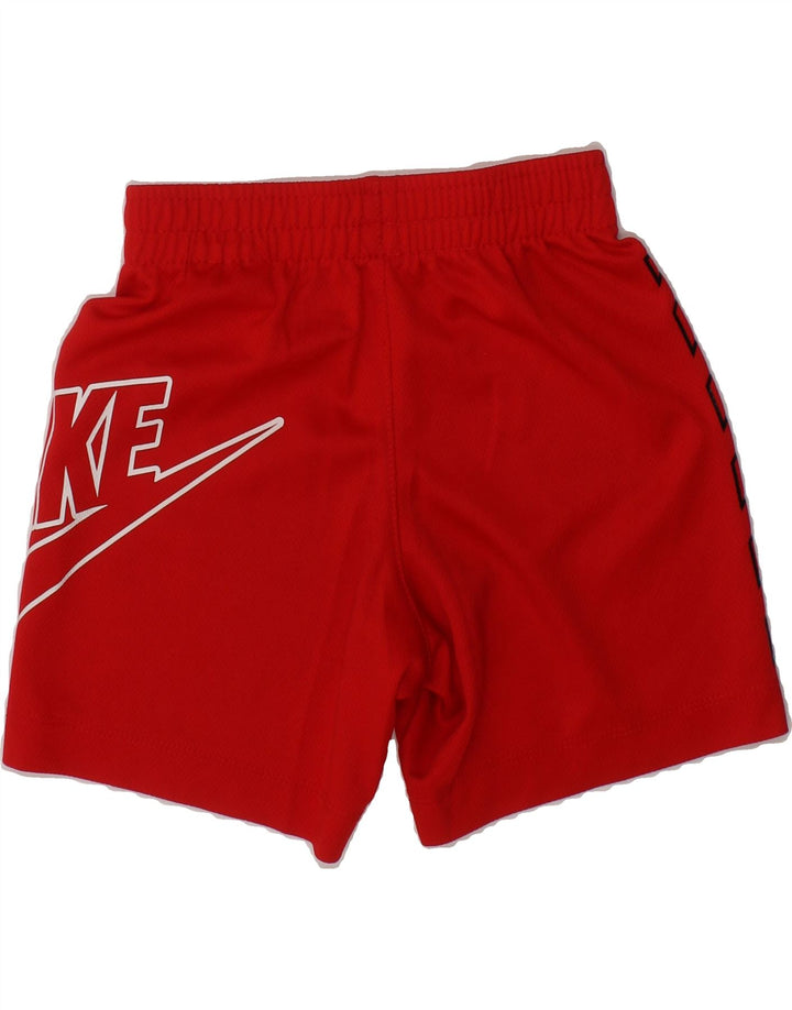 NIKE Boys Graphic Sport Shorts 2-3 Years  Red Polyester Vintage Nike and Second-Hand Nike from Messina Hembry 