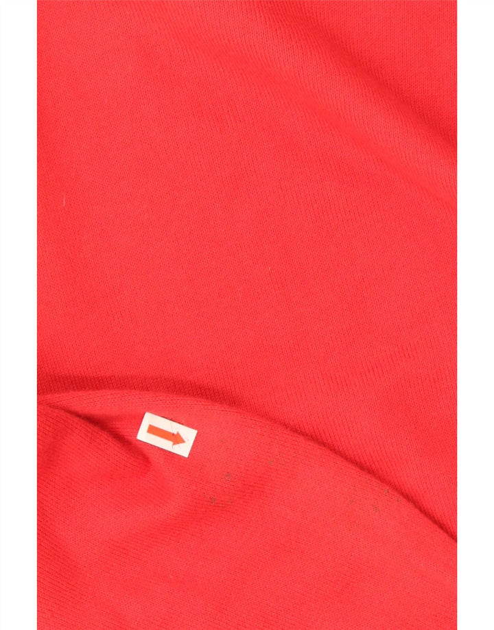 Trussardi Jeans Herre V-hals sweater Medium Rød Bomuld