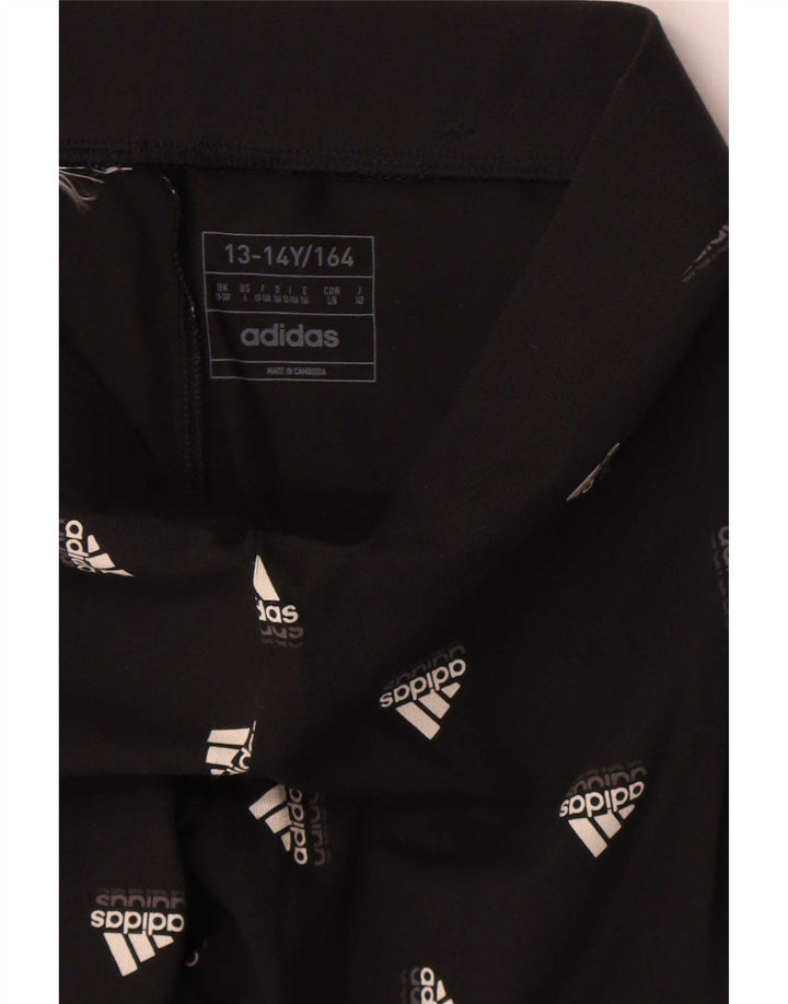 Adidas piger grafiske leggings 13-14 år sort