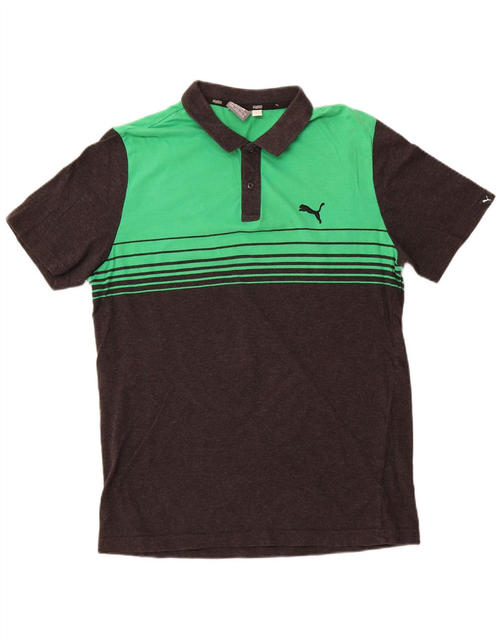 Puma Poloshirt til mænd Medium Grøn Colourblock Bomuld