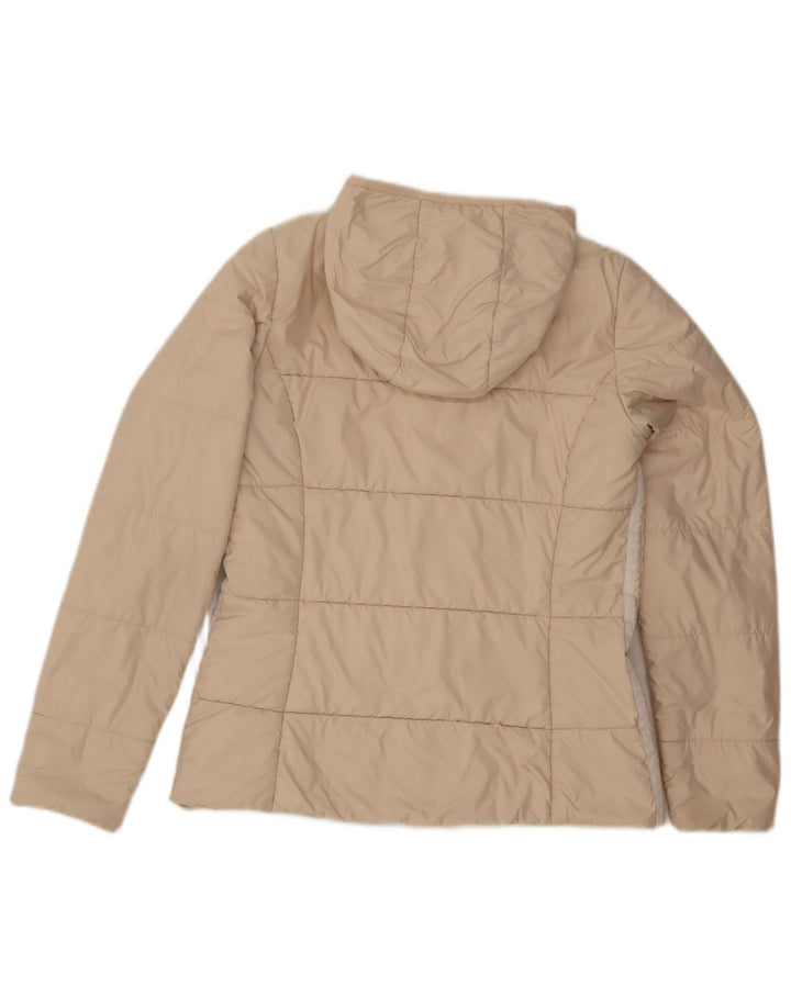 Adidas hættejakke til kvinder UK 14 Medium Off White Polyester